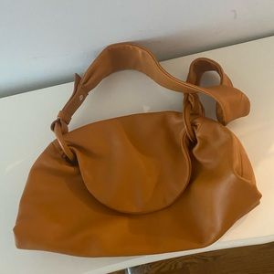 Zara Orange Leather Bag